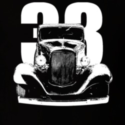 1933 Chevy Master Grill View White With Year T Shirt