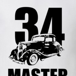 1934 Chevy Master Black With Year And Model T Shirt