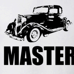 1934 Chevy Master 3 Point View Black With Model T Shirt