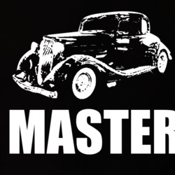 1934 Chevy Master 3 Point View White With Model T Shirt