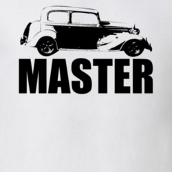 1934 Chevy Master Side View Black With Model T Shirt