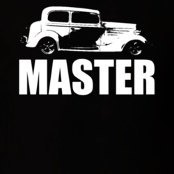 1934 Chevy Master Side View White With Model T Shirt