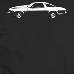 1973 Chevy Malibu Side View White T Shirt