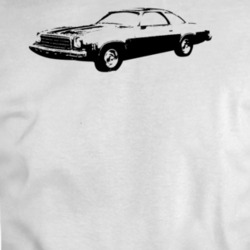 1974 Chevy Malibu 3 Point View Black T Shirt