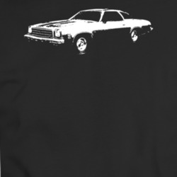1974 Chevy Malibu 3 Point View White T Shirt