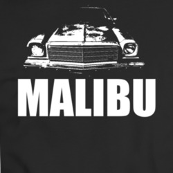 1974 Chevy Malibu Grill View White With Model T Shirt