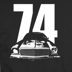 1974 Chevy Malibu Grill View White With Year T Shirt