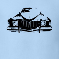 1975 Pontiac Grand Prix Grill View Faded Look Light T Shirt