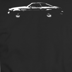 C1974 Chevy Malibu Side View White T Shirt