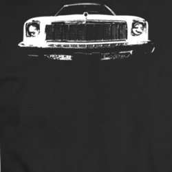 1975 Chevy Malibu Grill View White T Shirt