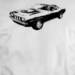 1971 Barracuda Three Quarter View Light Color T Shirt