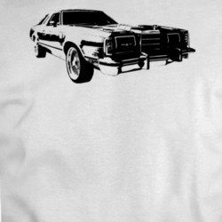 1979 Thunderbird Three Quarter Angle White T Shirt