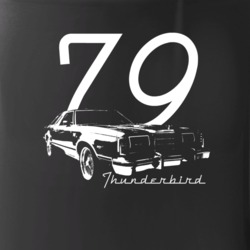 1979 Thunderbird Three Quarter Angle With Model Name And Year Black Mu