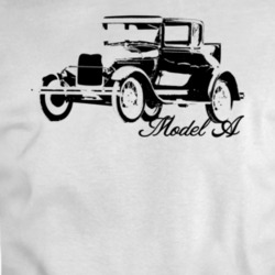 1929 Model A Three Quarter Angle View With Model Name T Shirt