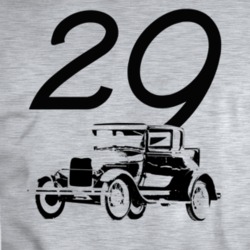1929 Model A Three Quarter Angle View With Year T Shirt