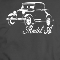 1929 Model A Three Quarter Angle View With Model Name T Shirt