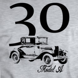 1930 Model A Three Quarter Angle View With Year And Model Name T Shirt