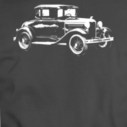 1930 Model A Three Quarter Angle View Charcoal T Shirt