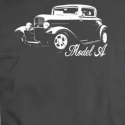 1932 Model A Three Quarter Angle View With Model Name Charcoal T Shirt