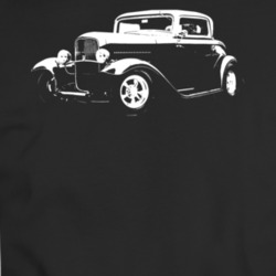 1932 Model A Three Quarter Angle View Black T Shirt