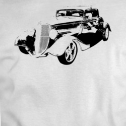1933 Model A Three Quarter Angle View White T Shirt