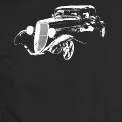 1933 Model A Three Quarter Angle View Black T Shirt