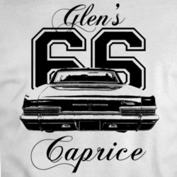 1966 Caprice Glen Custom Rear View Light Color T Shirt