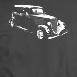 1933 Model Y Three Quarter Angle View Charcoal Grey T Shirt