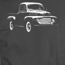 1949 F100 Three Quarter Angle View Charcoal Grey T Shirt