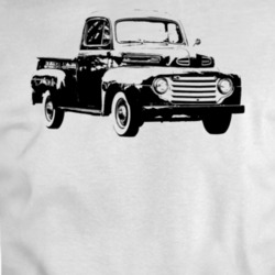1949 F100 Three Quarter Angle View White T Shirt
