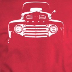 1949 F100 Grill View Red T Shirt
