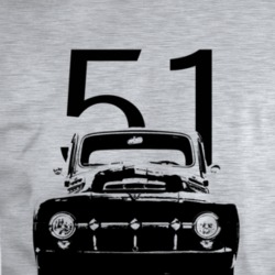 1951 F100 Grill View With Year And Model Name Sport Grey T Shirt