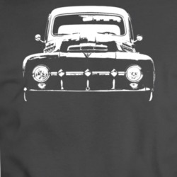 1951 F100 Grill View Charcoal Grey T Shirt
