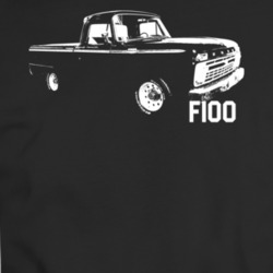1964 F100 Three Quarter Angle View With Model Name Black T Shirt