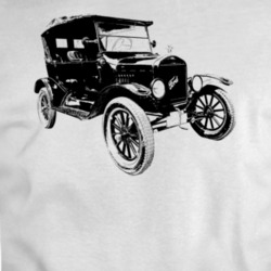1917 Model T Three Quarter Angle View White T Shirt