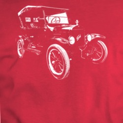 1917 Model T Three Quarter Angle View Red T Shirt
