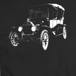 1916 Model T Three Quarter Angle View Black T Shirt