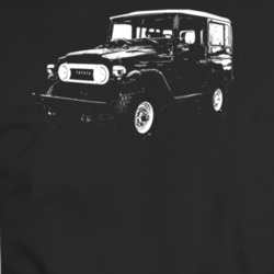 Fj 40 Three Quarter Angle View Black T Shirt