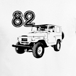 1982 Fj 40 Three Quarter Angle View White T Shirt