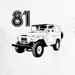 1981 Fj 40 Three Quarter Angle View White T Shirt