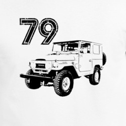 1979 Fj 40 Three Quarter Angle View White T Shirt
