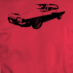 1972 Gto Three Quarter Angle View Red T Shirt
