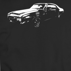 1972 Gto Three Quarter Angle View Black T Shirt