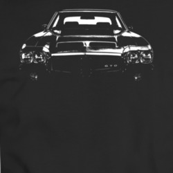 1972 Gto Grill View Black T Shirt