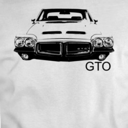 1972 Gto Grill View With Model Name White T Shirt