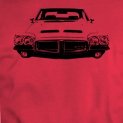 1972 Gto Grill View Red T Shirt