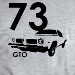 1973 Got Three Quarter View With Year And Model Name Sport Grey T Shir