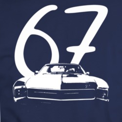 1967 Riviera Grill View With Year Navy Blue  T Shirt