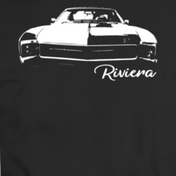 1967 Riviera Grill View With Model Name Black T Shirt