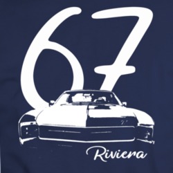 1967 Riviera Grill View With Year And Model Name Navy Blue  T Shirt